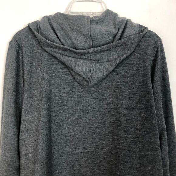 Reebok Lace Up Gray Hoodie Size Large - Picture 4 of 7